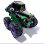 Spin Master Monster Jam Grave Digger Monster Truck Teledirigido a Escala 1:15, Modo Smash 'n Bash con Auto-Reparación, Juguete para Niños de 4 Años o Más, Negro y Verde