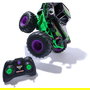Spin Master Monster Jam Grave Digger Monster Truck Teledirigido a Escala 1:15, Modo Smash 'n Bash con Auto-Reparación, Juguete para Niños de 4 Años o Más, Negro y Verde