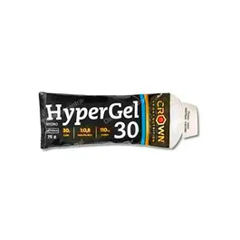 CROWN SPORT NUTRITION Hypergel 30 (Hydro) Neutro 75G Gel Energético con 30g de Hidratos de Carbono, Textura Líquida, Apto Veganos, Sin Alérgenos
