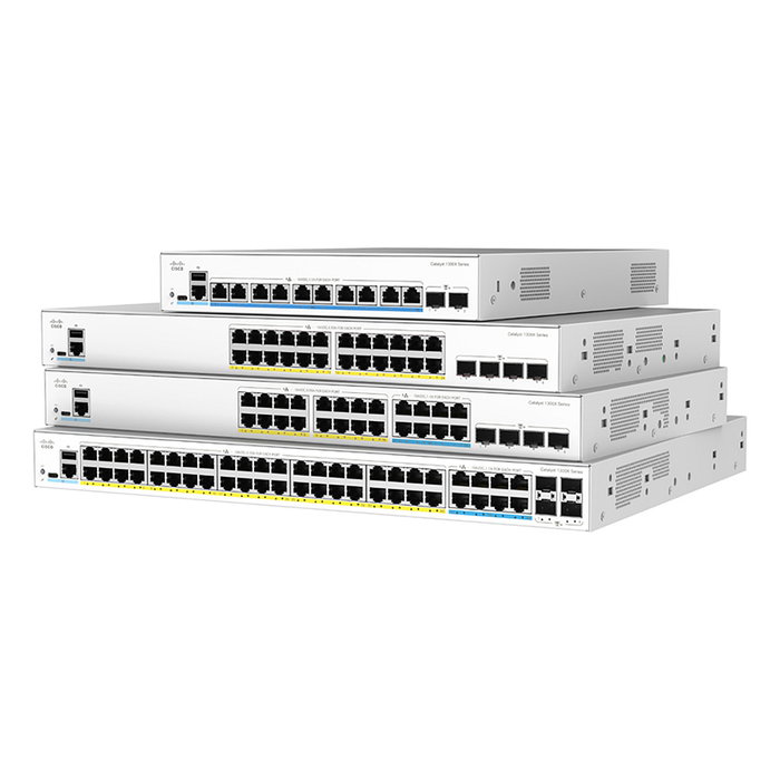 Cisco Catalyst 1300X-48T-4X Switch Gestionable L3 48 Puertos 10/100/1000Base-T 4 Puertos 10 Gigabit SFP28
