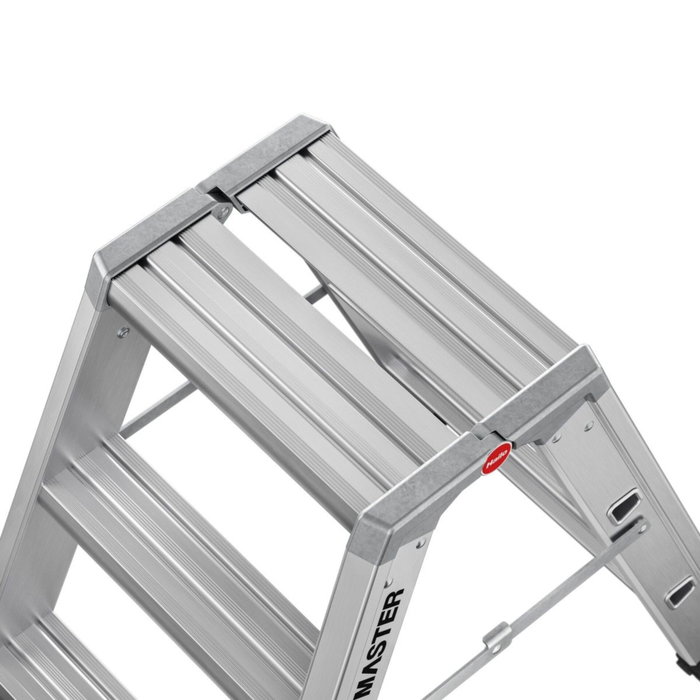 Hailo Master D80 Taburete de Doble Cara 2 x 3 Pasos