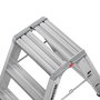 Hailo Master D80 Taburete de Doble Cara 2 x 3 Pasos