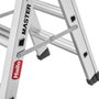 Hailo Master D80 Taburete de Doble Cara 2 x 3 Pasos