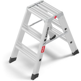 Hailo Master D80 Taburete de Doble Cara 2 x 3 Pasos