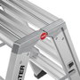 Hailo Master D80 Taburete de Doble Cara 2 x 3 Pasos