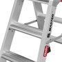 Hailo Master D80 Taburete de Doble Cara 2 x 3 Pasos