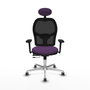 PIQUERAS Y CRESPO Silla de oficina Jorquera con Mecanismo Sincro/Traslack Morado y Negro