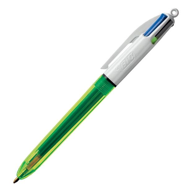 BIC Bolígrafo 4 Colores Fluo Punta Media BIC Bolígrafo 4 Colores Fluo Punta Media