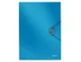 Leitz Carpeta Wow con gomas y solapas Solid azul DIN A4