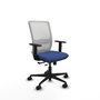 PIQUERAS Y CRESPO Silla de oficina Haches Azul marino y Blanco