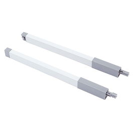 HERRAJES ALK Varilla Rectangular Cacerolero 350 Gris (Pack 2) - Accesorio para Muebles