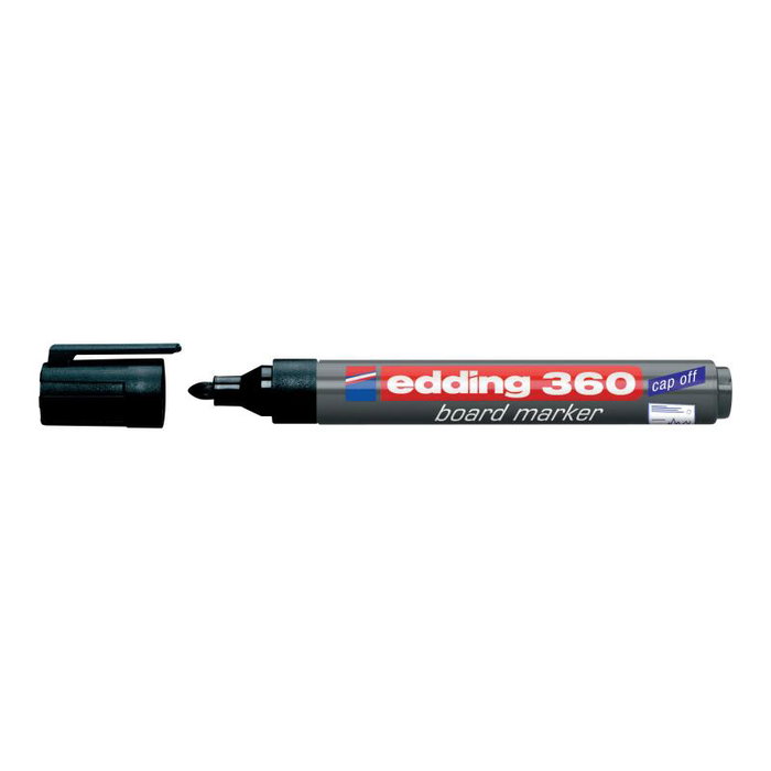 Edding Marcador para Pizarra Blanca 360 Negro 1,5-3 mm