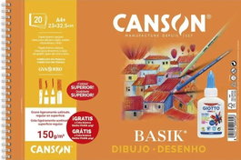 CANSON - GUARRO Bloc de Dibujo Basik A4+ 150g Liso
