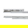 Emuca Juego de guías ocultas para cajones Silver, de extracción total, con cierre suave, profundidad 450mm, Acero, Cincado