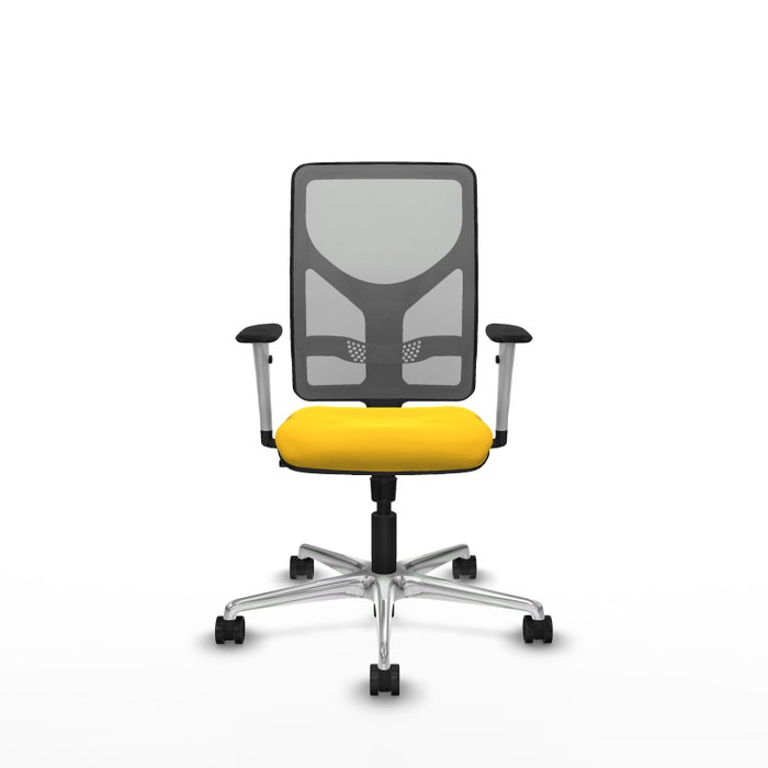 PIQUERAS Y CRESPO Silla de oficina Motilla con mecanismo Sincro, Amarillo y Gris PIQUERAS Y CRESPO Silla de oficina Motilla con mecanismo Sincro, Amarillo y Gris