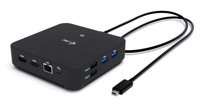 i-tec USB-C Docking Station con 2x HDMI y DisplayPort, 3 Monitores 4K/5K, 100W Power Delivery, Ethernet Gigabit, 6x USB, Audio, VESA, Para Mac/PC/Android