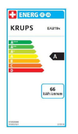 Krups Máquina Espresso Automática Essential EA819E, 1.7L, Molinillo Integrado, 1450W, Negro