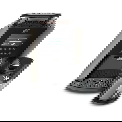 Krups Máquina Espresso Automática Essential EA819E, 1.7L, Molinillo Integrado, 1450W, Negro