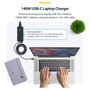StarTech Cargador USB-C GaN de 140 W para MacBook Pro y dispositivos USB-C