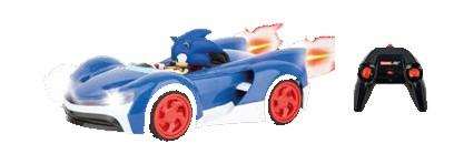 CARRERA Coche Radio Control Team Sonic Escala 1:18 Azul y Plateado