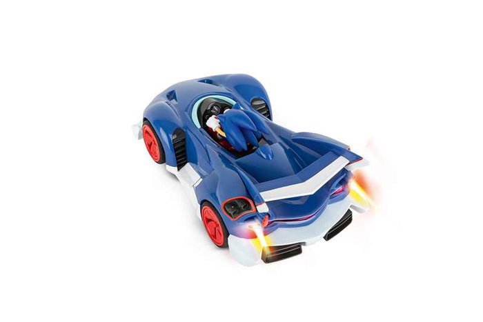 CARRERA Coche Radio Control Team Sonic Escala 1:18 Azul y Plateado
