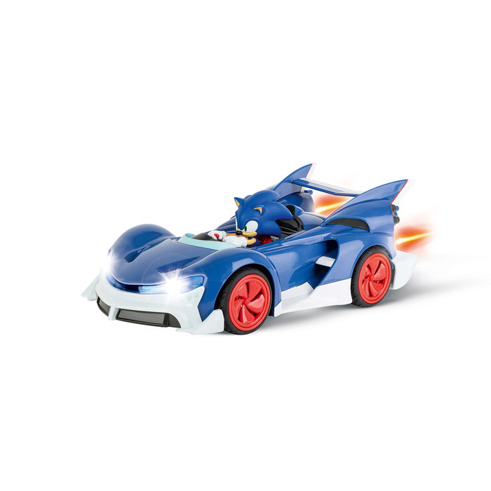 CARRERA Coche Radio Control Team Sonic Escala 1:18 Azul y Plateado