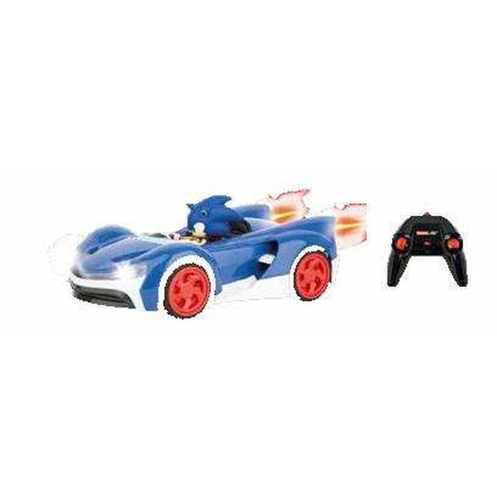 CARRERA Coche Radio Control Team Sonic Escala 1:18 Azul y Plateado
