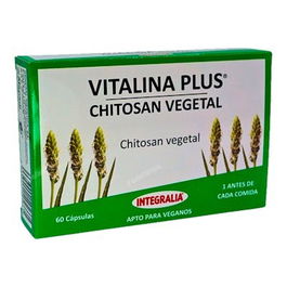 INTEGRALIA Vitalina Plus Chitosan Vegetal 60 Cápsulas Complemento Alimenticio Saciante Fibra Vegano