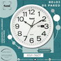 SAMI Reloj de Pared Redondo con Calendario, 25.4 cm (10 Pulgadas), Blanco, Esfera Blanca