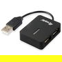 EQUIP Hub USB 128952 4 Puertos USB 2.0 Negro 480Mbps