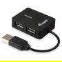 EQUIP Hub USB 128952 4 Puertos USB 2.0 Negro 480Mbps