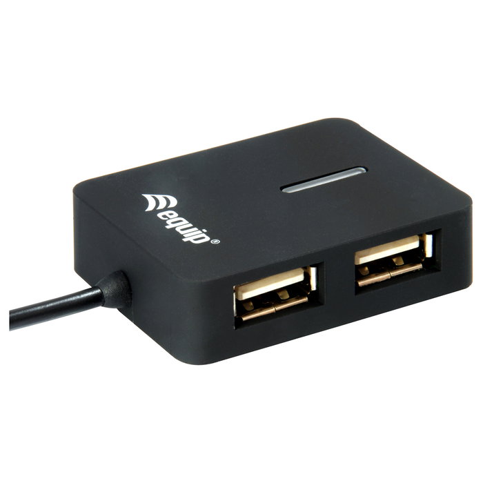 EQUIP Mini Hub de Viaje 4 Puertos USB 2.0 Negro EQUIP Mini Hub de Viaje 4 Puertos USB 2.0 Negro