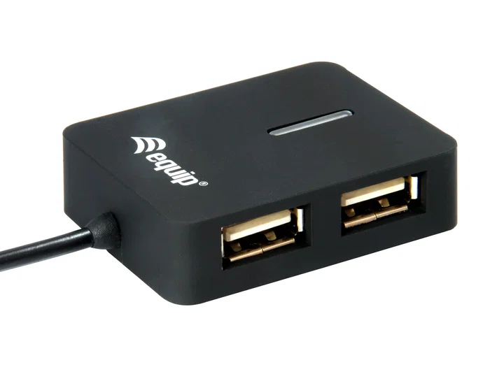 EQUIP Mini Hub de Viaje 4 Puertos USB 2.0 Negro EQUIP Mini Hub de Viaje 4 Puertos USB 2.0 Negro