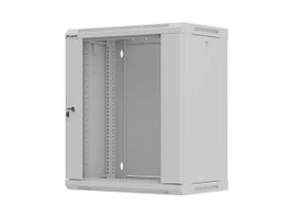 LANBERG Armario Rack 12U 19 pulg. Gris con Puerta de Cristal