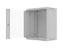 LANBERG Armario Rack 12U 19 pulg. Gris con Puerta de Cristal