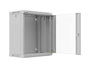 LANBERG Armario Rack 12U 19 pulg. Gris con Puerta de Cristal