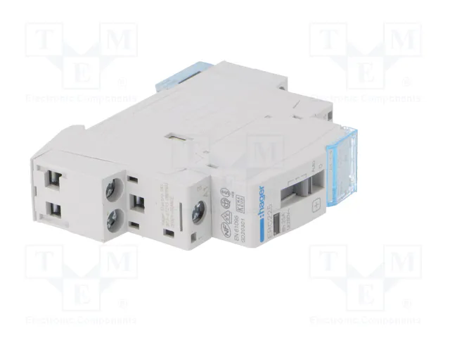 HAGER Contactor ERC 2-polar de instalación 25A 230VAC