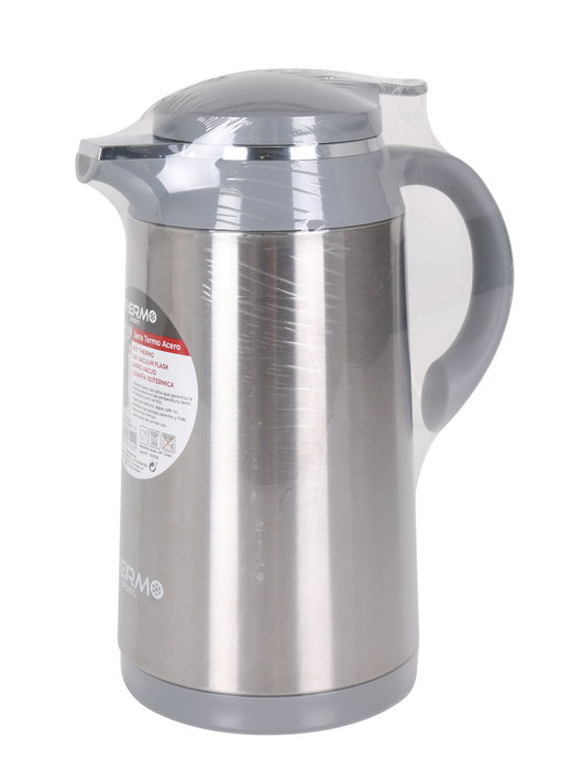 Thermosport Jarra Termo Acero Inoxidable 1 Lt. con Dimensiones 13.3 cm Ancho x 26.7 cm Alto x 20 cm Largo (6 Unidades)