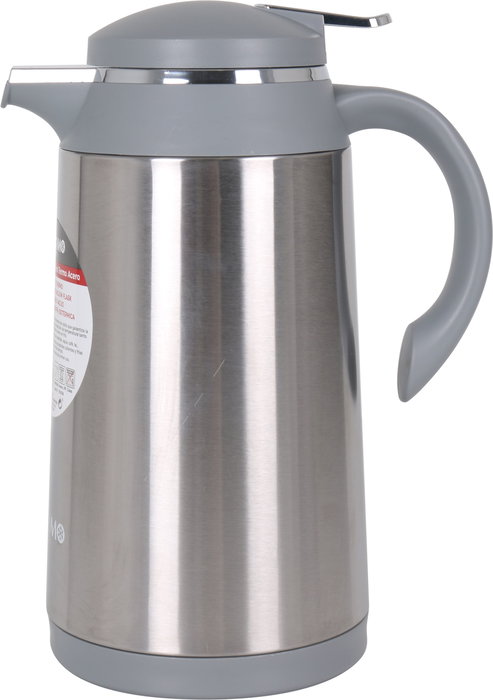 Thermosport Jarra Termo Acero Inoxidable 1 Lt. con Dimensiones 13.3 cm Ancho x 26.7 cm Alto x 20 cm Largo (6 Unidades)