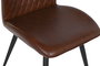 DKD Home Decor Silla 51 x 87 x 48 cm Marron Oscuro Negro (4 Unidades)
