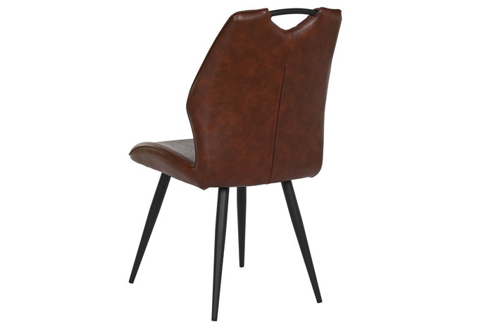 DKD Home Decor Silla 51 x 87 x 48 cm Marron Oscuro Negro (4 Unidades)