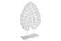 DKD Home Decor Decoración de Hoja con Acabado Desgastado Blanco