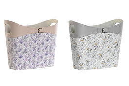 DKD Home Decor Revistero Tradicional Lila Rosa Palo 21 x 34 x 39 cm (2 Unidades)