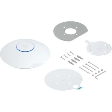 Ubiquiti U7-LR Punto de Acceso WiFi 7 Largo Alcance para Montaje en Techo con 5 Transmisiones Espaciales y Enlace 2.5 GbE