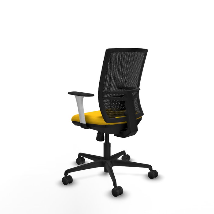 PIQUERAS Y CRESPO Silla de oficina Yunquera con mecanismo Sincro, Amarillo y Negro PIQUERAS Y CRESPO Silla de oficina Yunquera con mecanismo Sincro, Amarillo y Negro