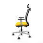 PIQUERAS Y CRESPO Silla de oficina Haches Amarillo y Gris