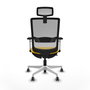 PIQUERAS Y CRESPO Silla de oficina Haches Amarillo y Gris