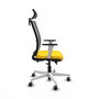 PIQUERAS Y CRESPO Silla de oficina Haches Amarillo y Gris