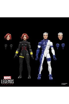 Hasbro Marvel Legends Series Black Widow & Quicksilver Pack de 2 Figuras