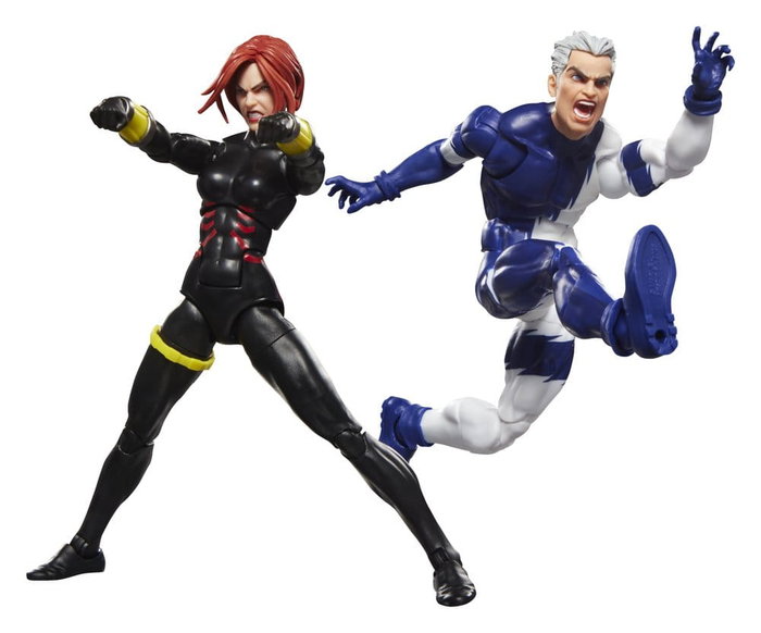 Hasbro Marvel Legends Series Black Widow & Quicksilver Pack de 2 Figuras